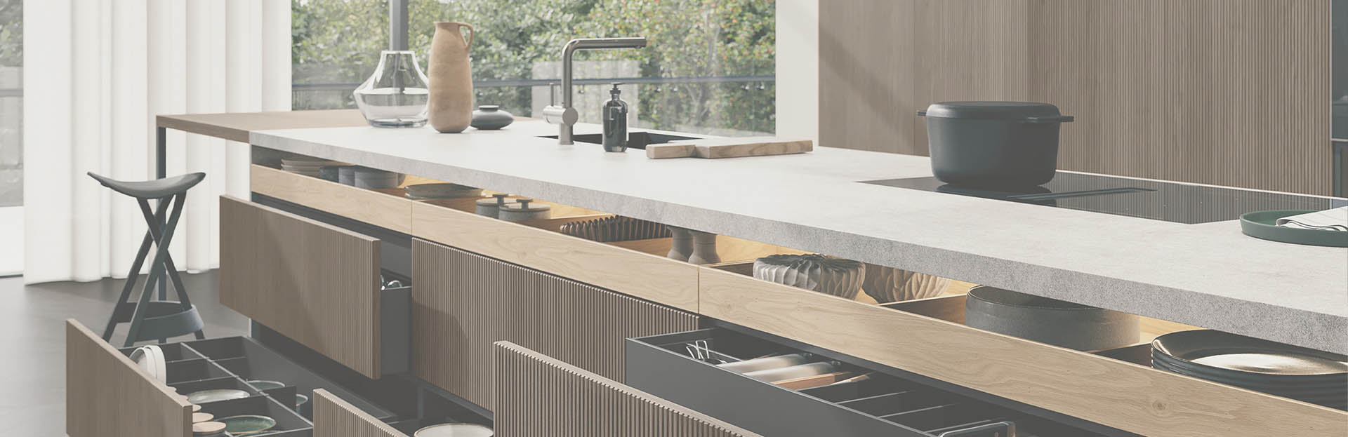 Keittiö, jossa esitellään Savon keittiöratkaisuja.