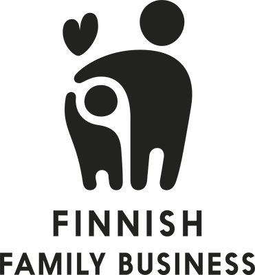 Suomalainen perheyritys logo.